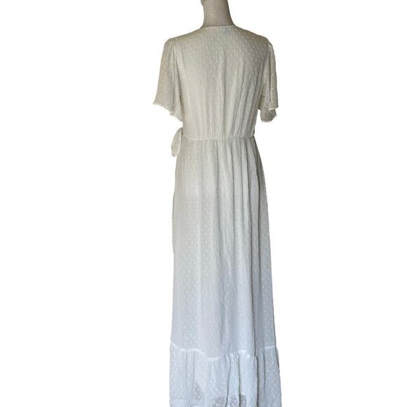 Draper James RSVP white dotted swiss maxidress, Easter, modest, romantic, bridal - Picture 3 of 7